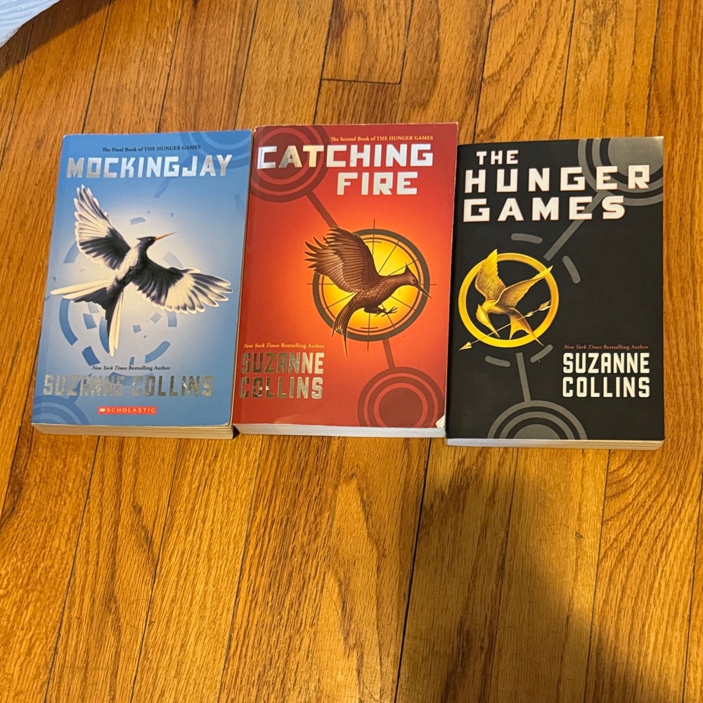 The Hunger Games Trilogy Set - Blue, Red, Black Covers